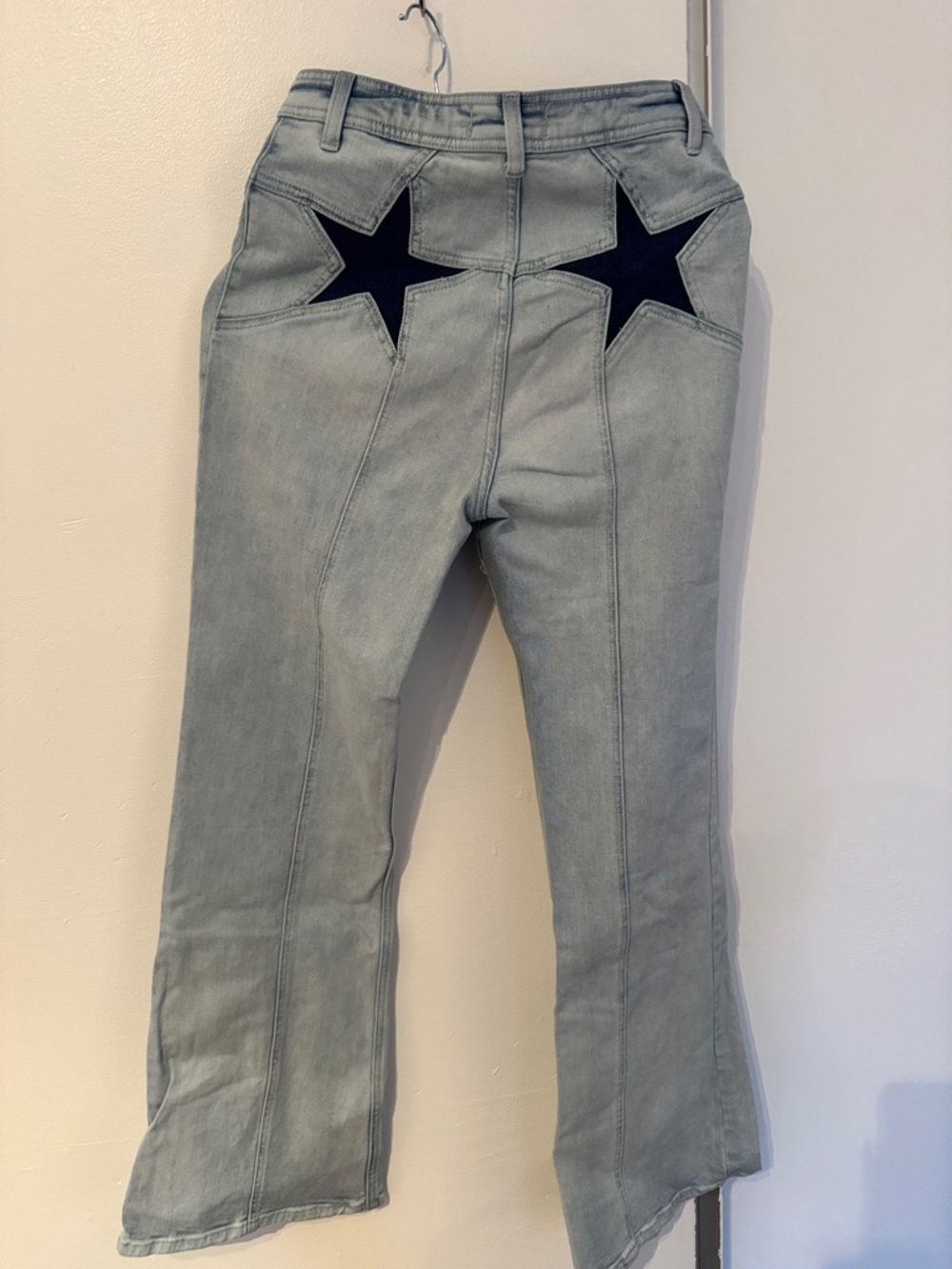 FREE PEOPLE LIGHT BLUE STAR POCKET JEANS (size 29)